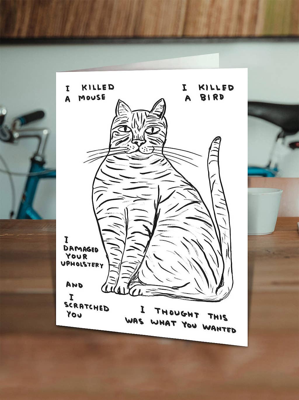 Cat Confessions Greeting Card