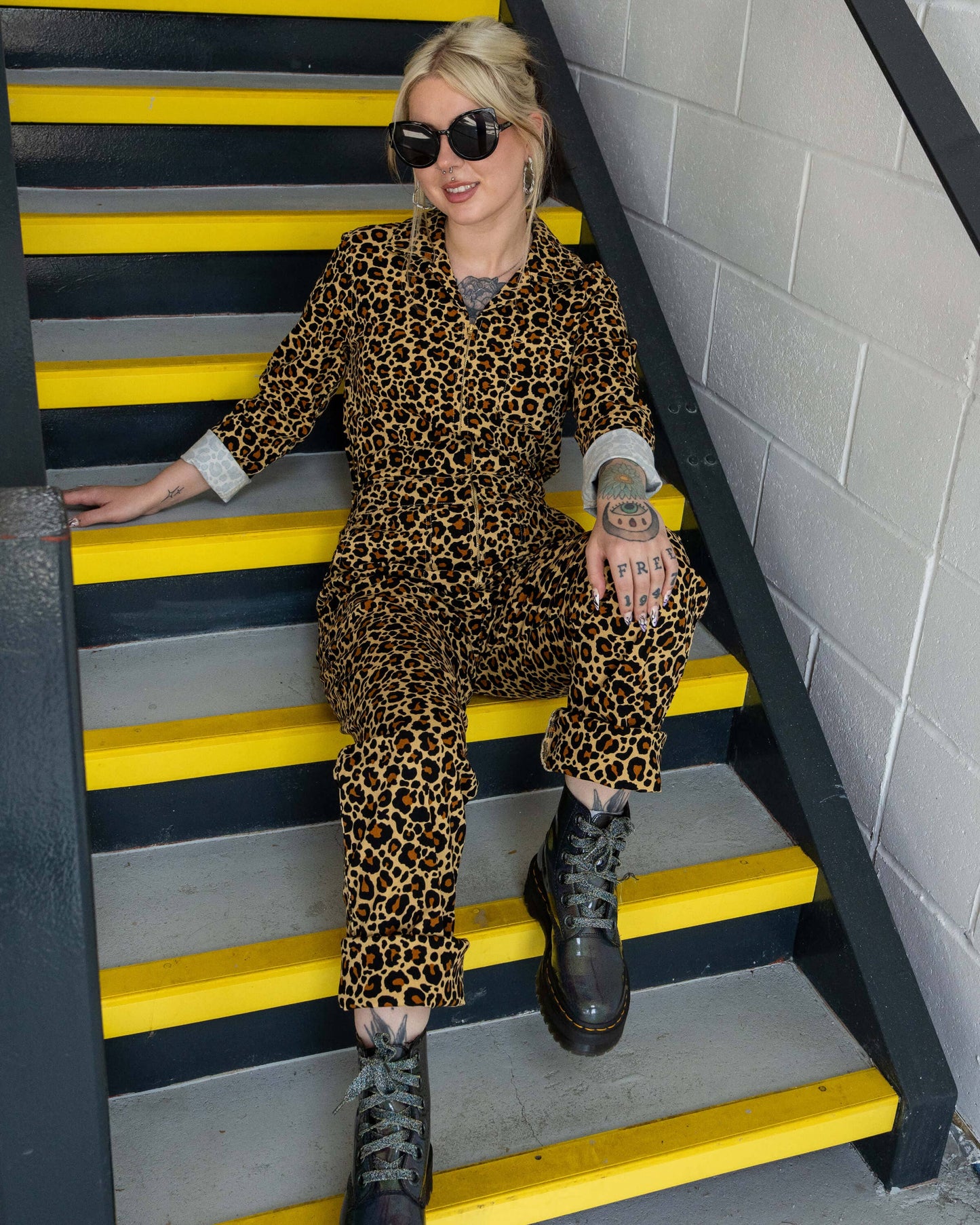 Classic Leopard Print Boiler Suit by Rebel Romance