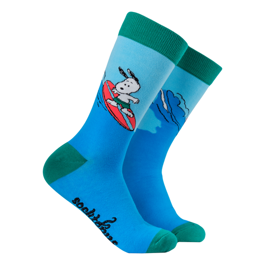 Surf's Up Snoopy Crew Socks