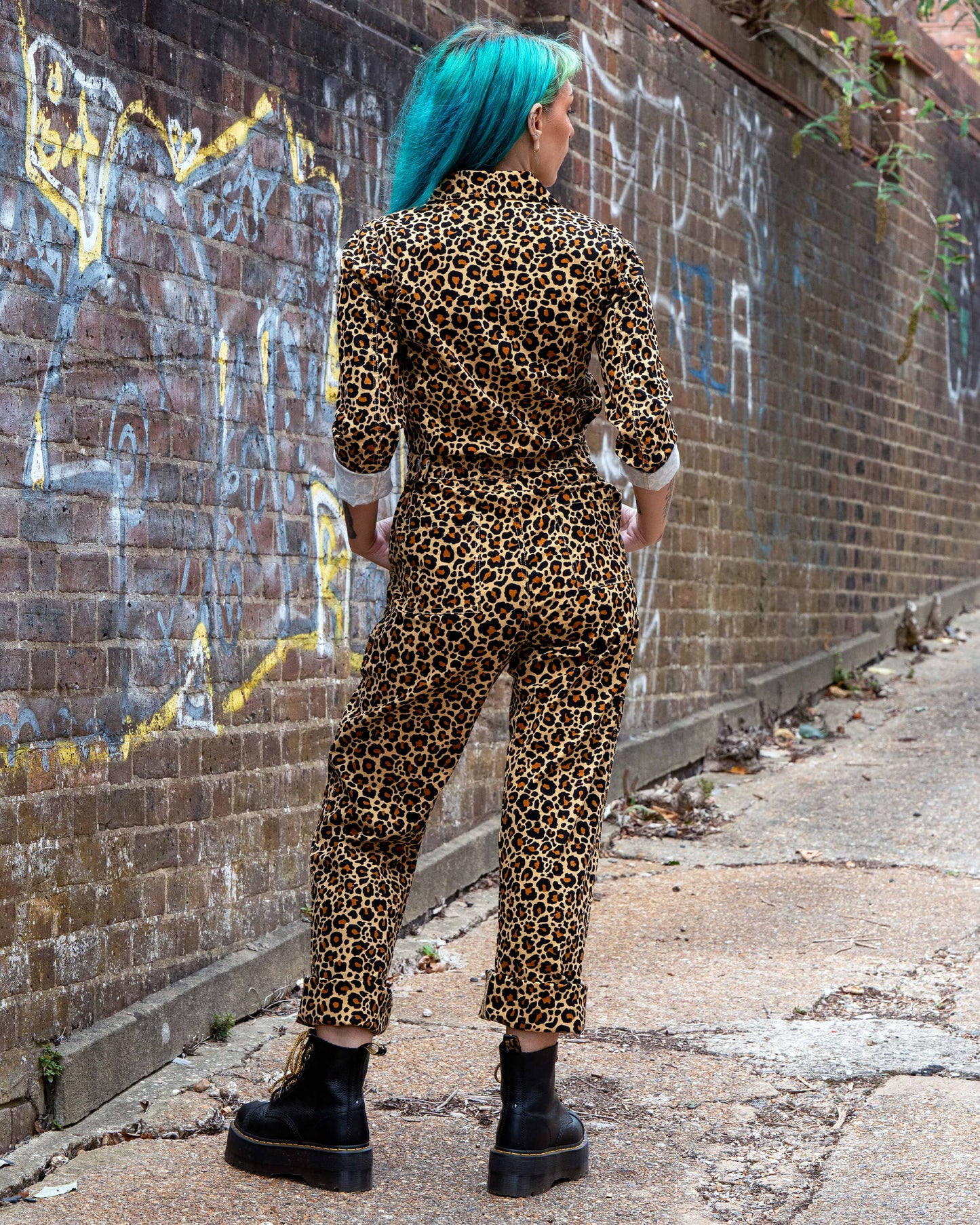 Classic Leopard Print Boiler Suit by Rebel Romance