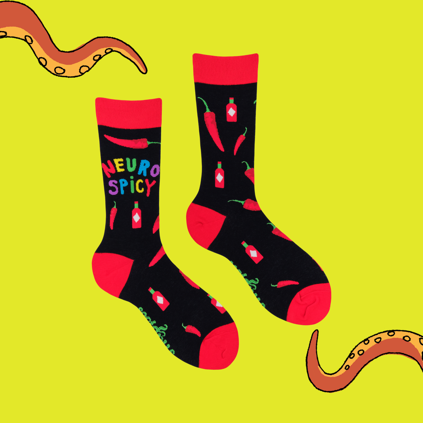 Neuro Spicy Crew Socks