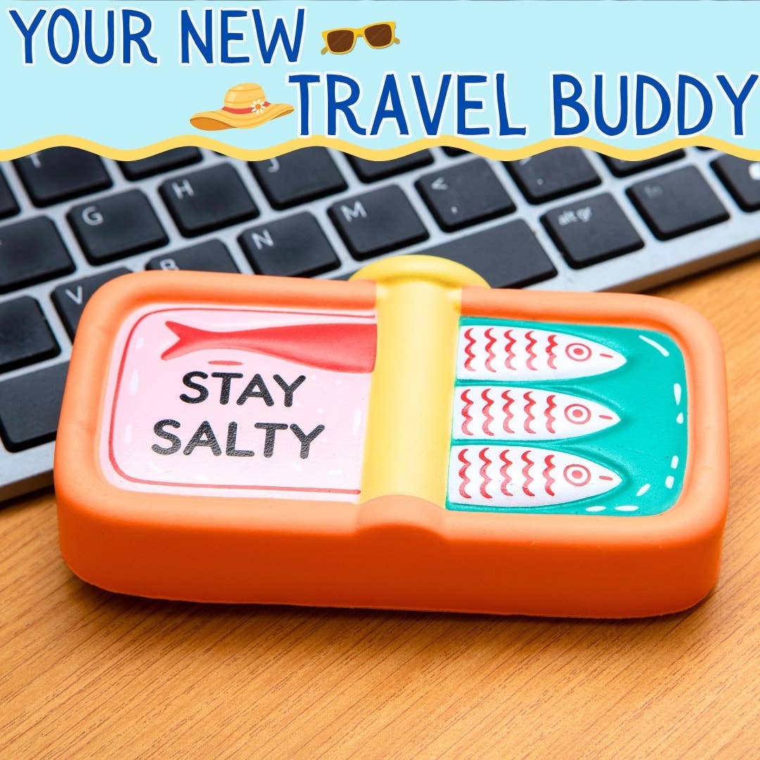 Squishy Stay Salty Sardine Stress Toy