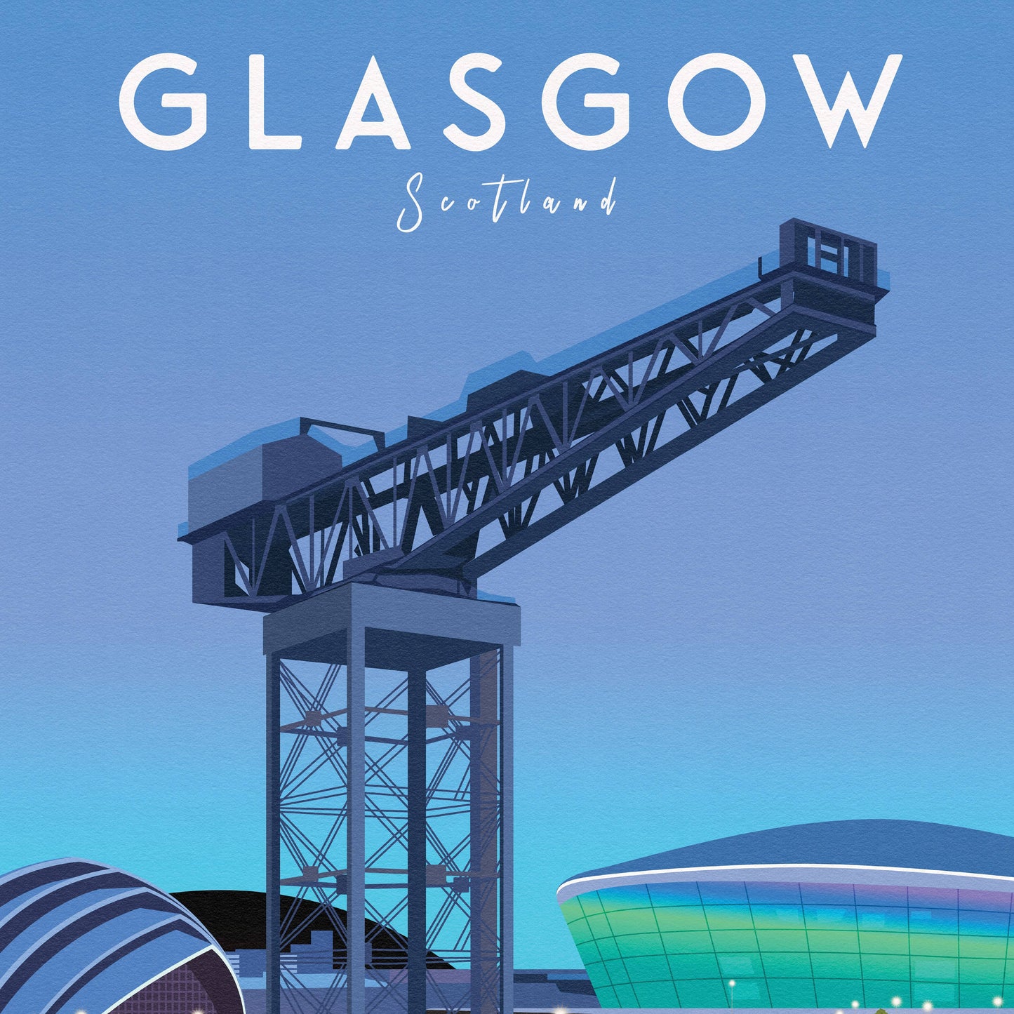 Finnieston Crane Glasgow A4 Print