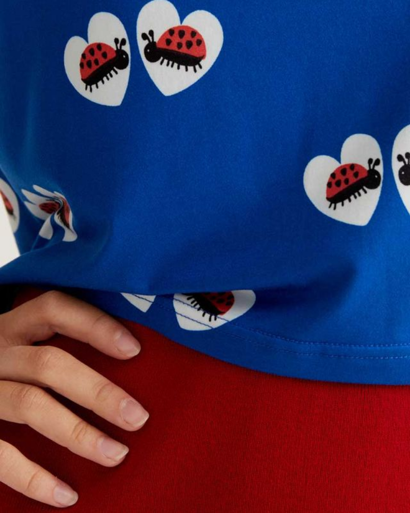 Ladybird Heart Print T-Shirt by Compania Fantastica