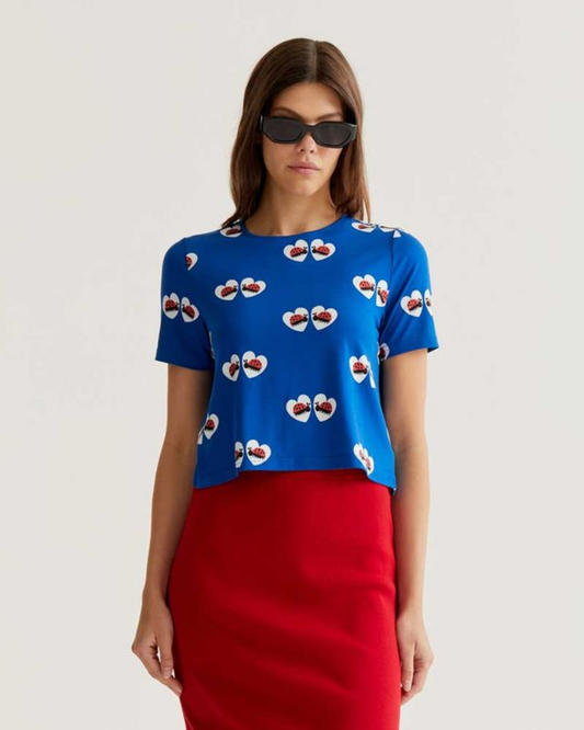 Ladybird Heart Print T-Shirt by Compania Fantastica