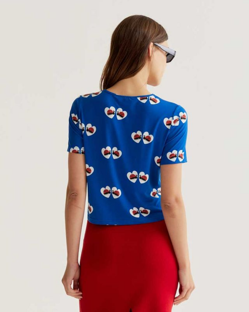 Ladybird Heart Print T-Shirt by Compania Fantastica