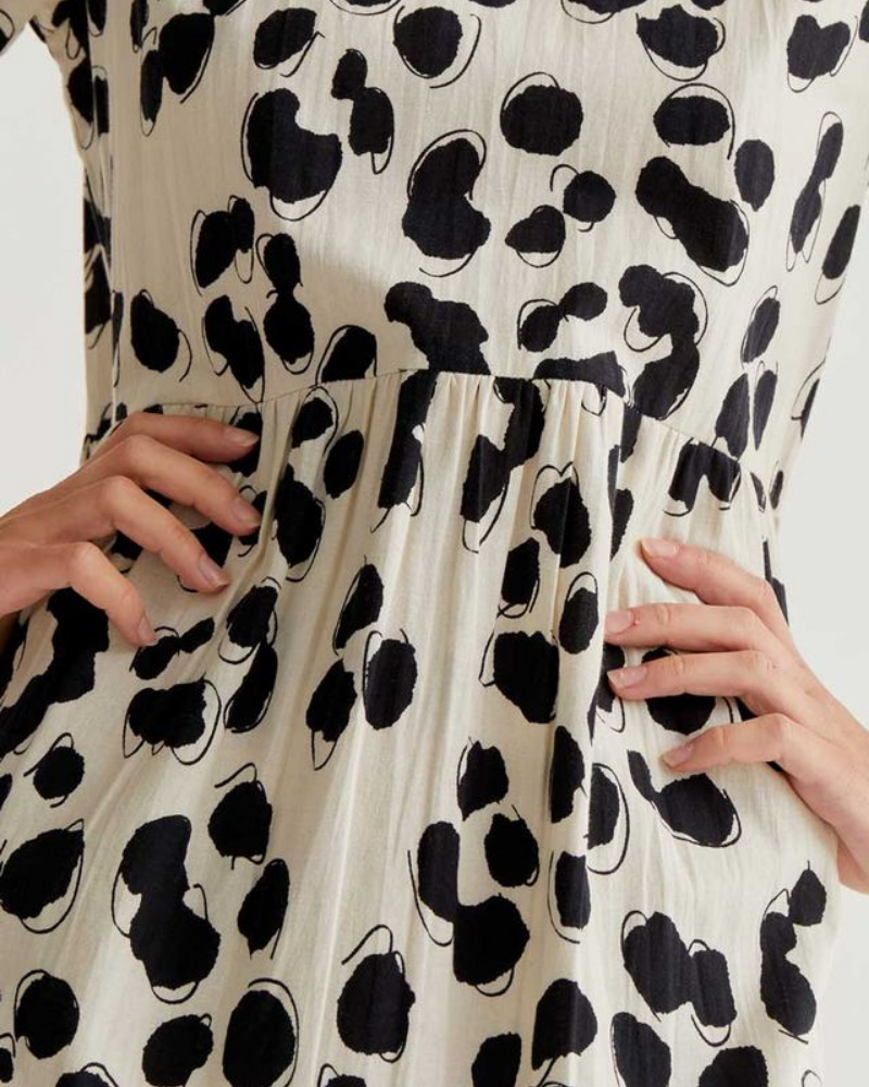 Abstract Dalmatian Print Short Dress by Compania Fantastica