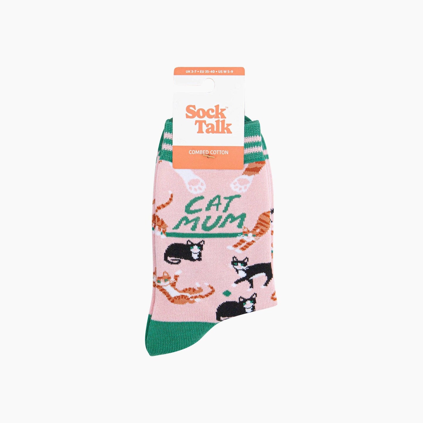 Cat Mum Combed Cotton Socks
