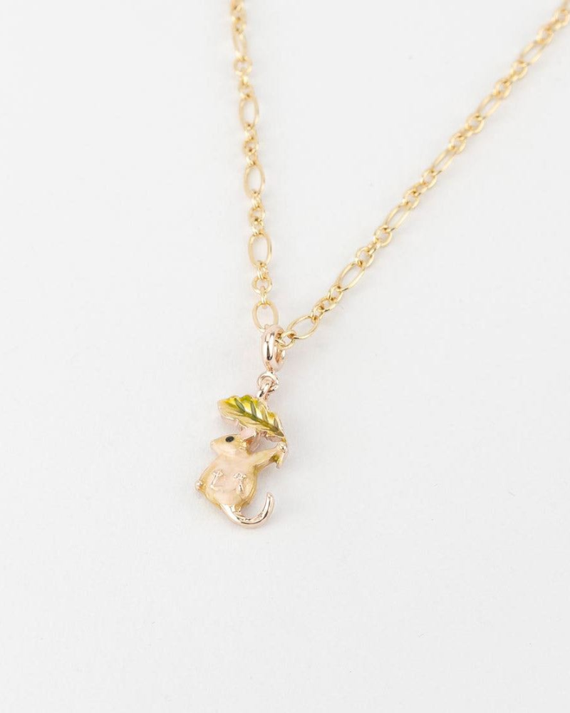 Dormouse Enamel Collector Chain Necklace By Fable