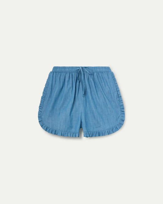 100% Cotton Denim Chambray Shorts by Compania Fantastica