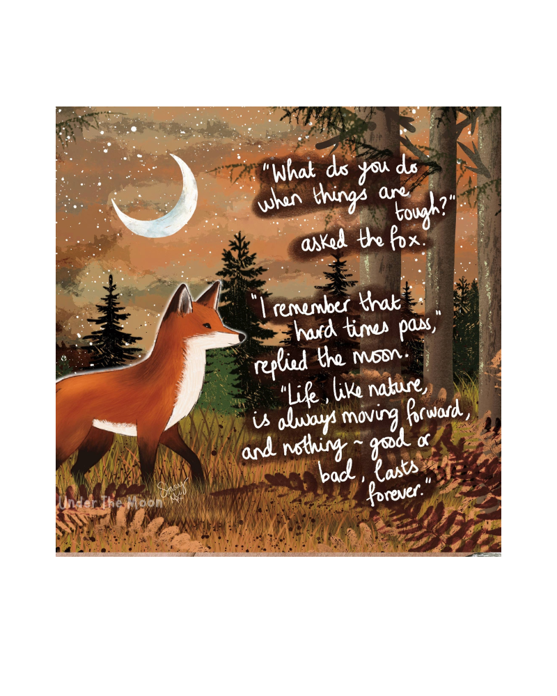 Moving Forward Fox Greeting Card