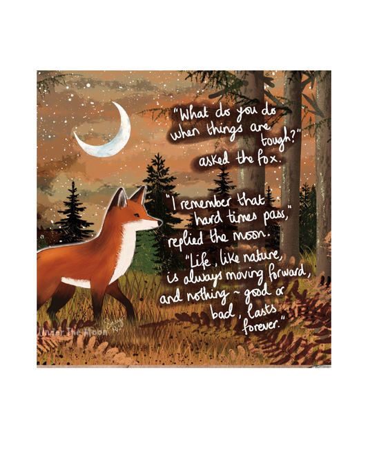 Moving Forward Fox Greeting Card