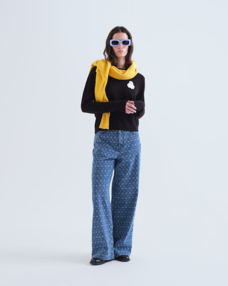 Ghost Boucle Jumper in Black Compania Fantastica