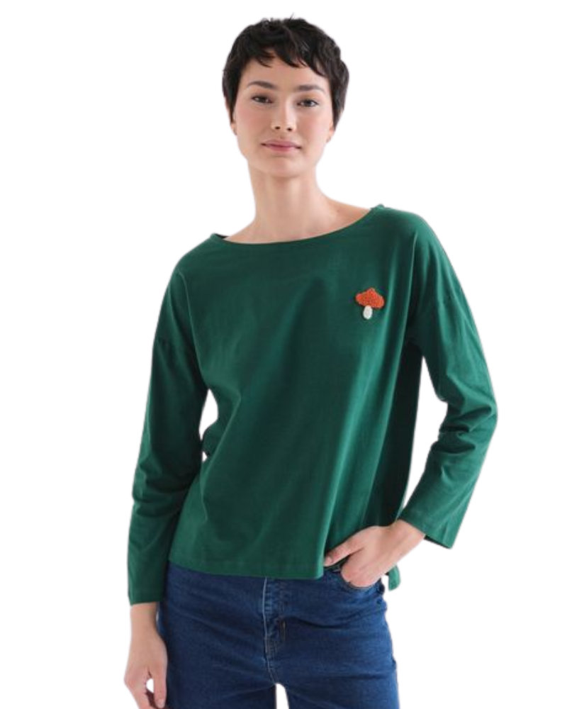 Mushroom Boucle Long Sleeved T-Shirt Compania Fantastica