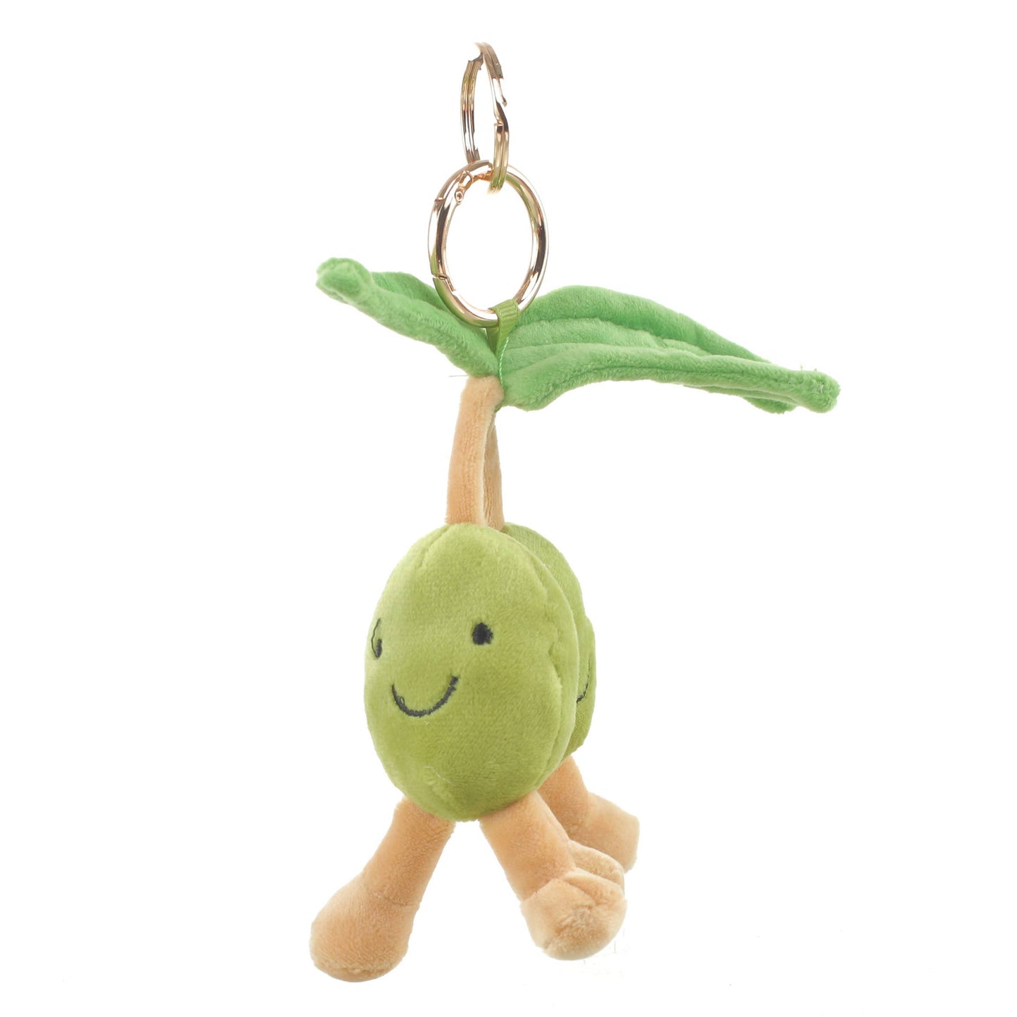 Plush Green Peas Bag Charm