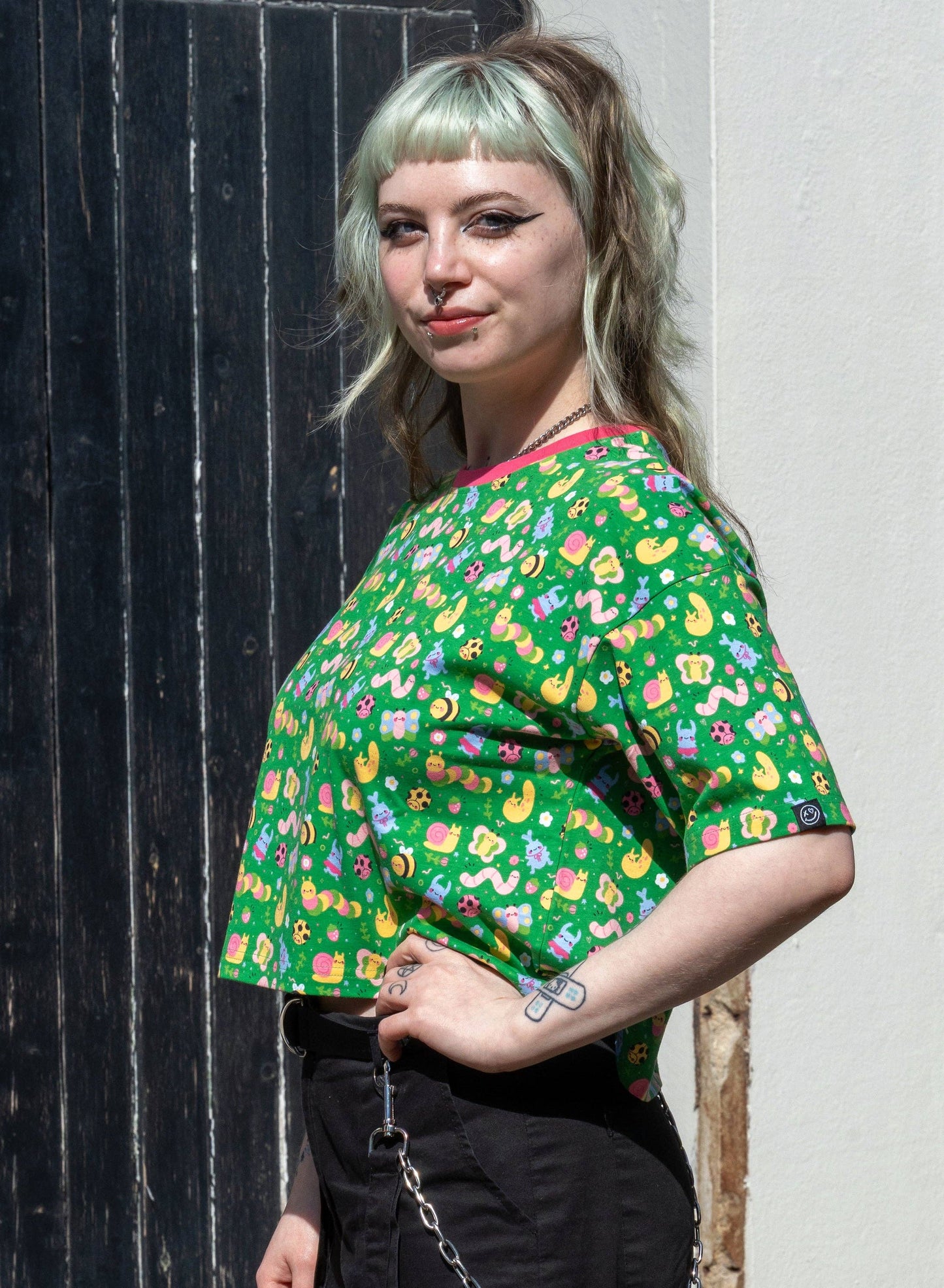 Bugs Cropped Boxy Tee by Rebel Romance x Dipstick Store