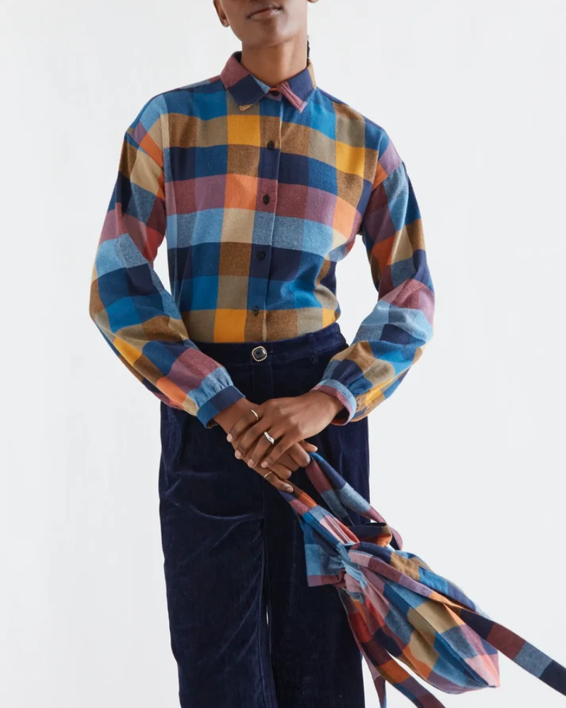 Autumn Colours Plaid Checked Shirt Compania Fantastica