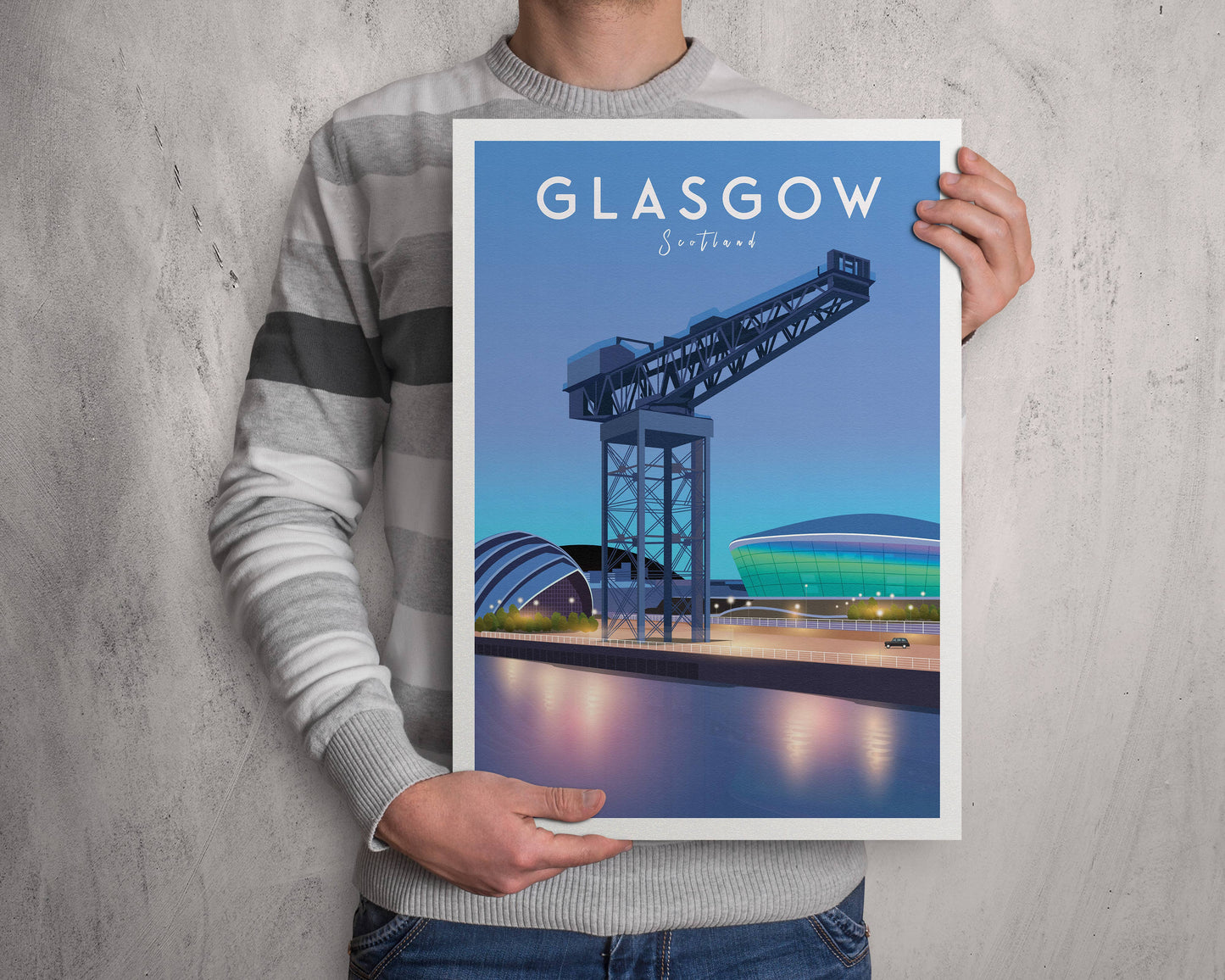 Finnieston Crane Glasgow A4 Print