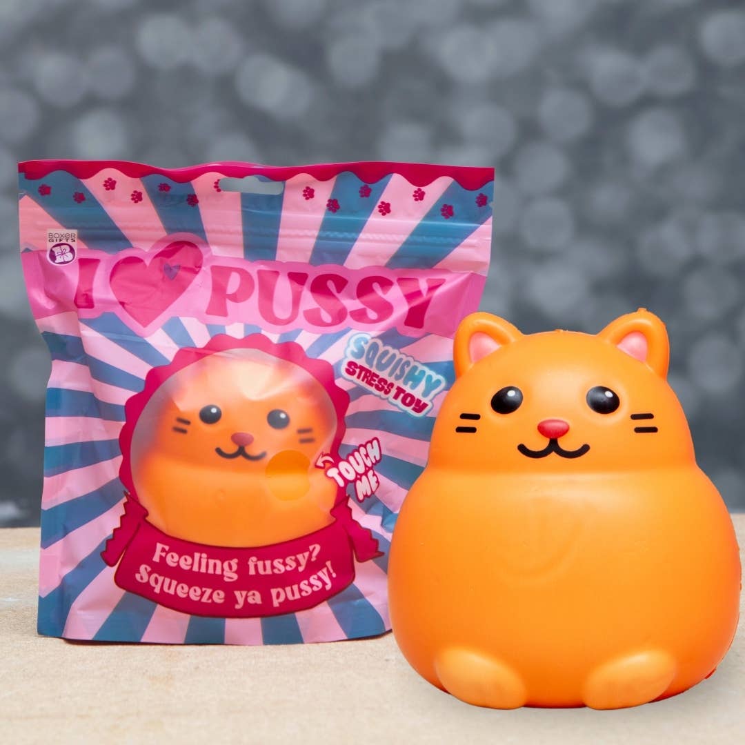 Squishy I Love Pussy Cat Stress Toy