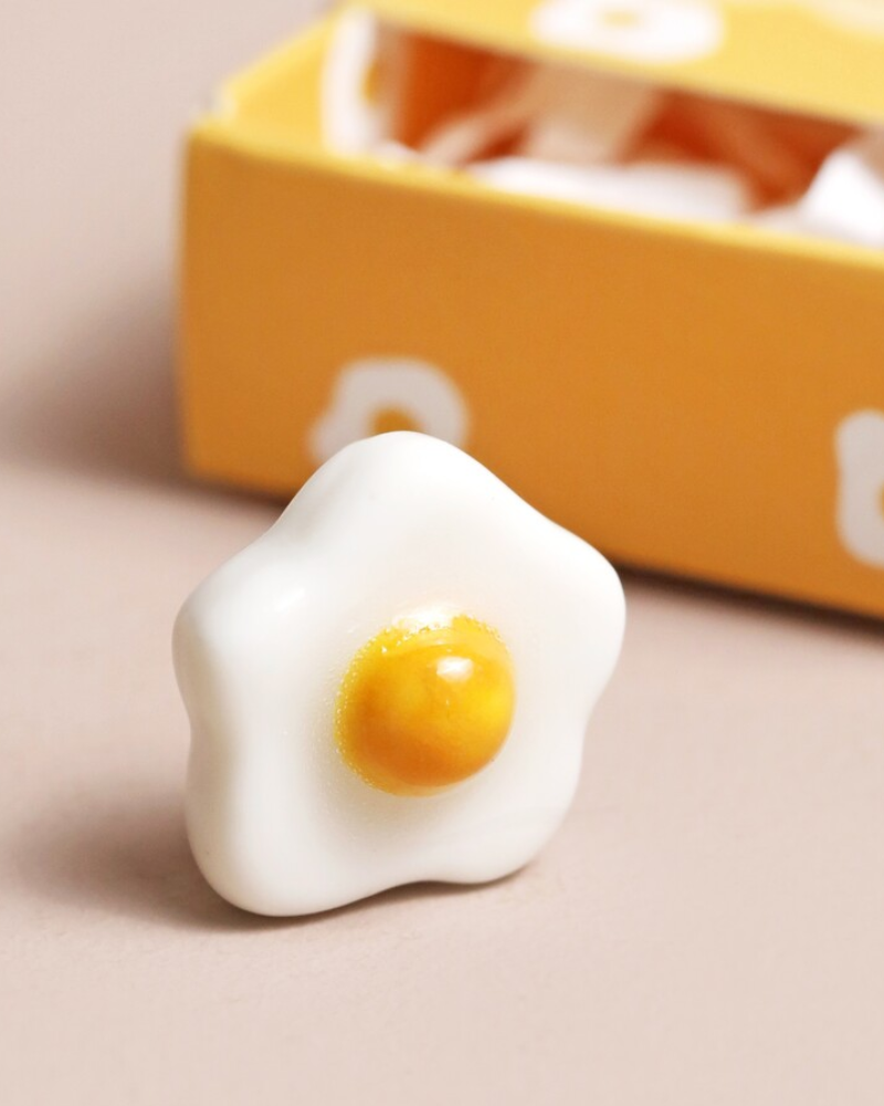 Cracking Good Egg Tiny Ceramic Matchbox Token