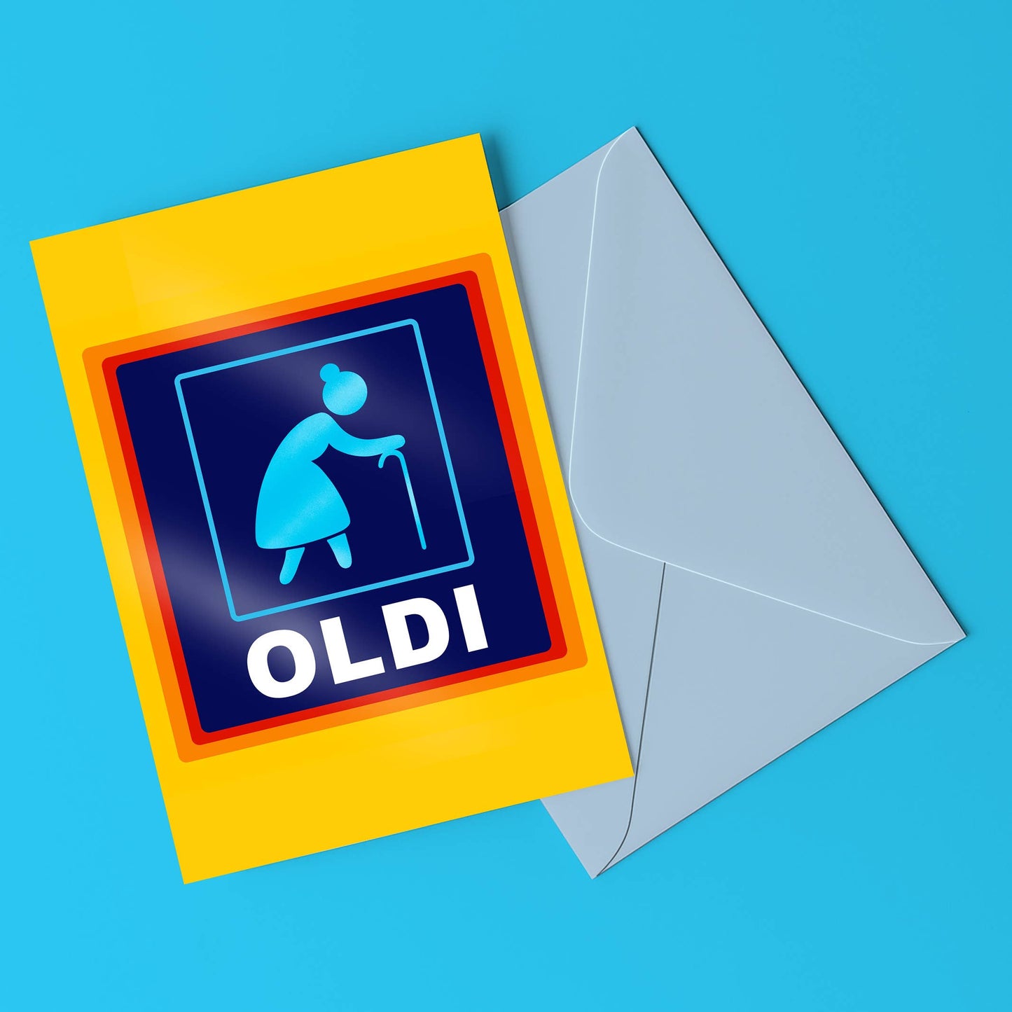 Oldi Woman Greeting Card