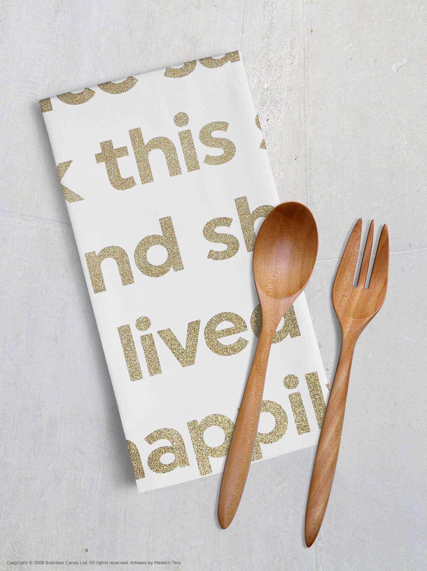 A Wise Woman Once Said Tea Towel
