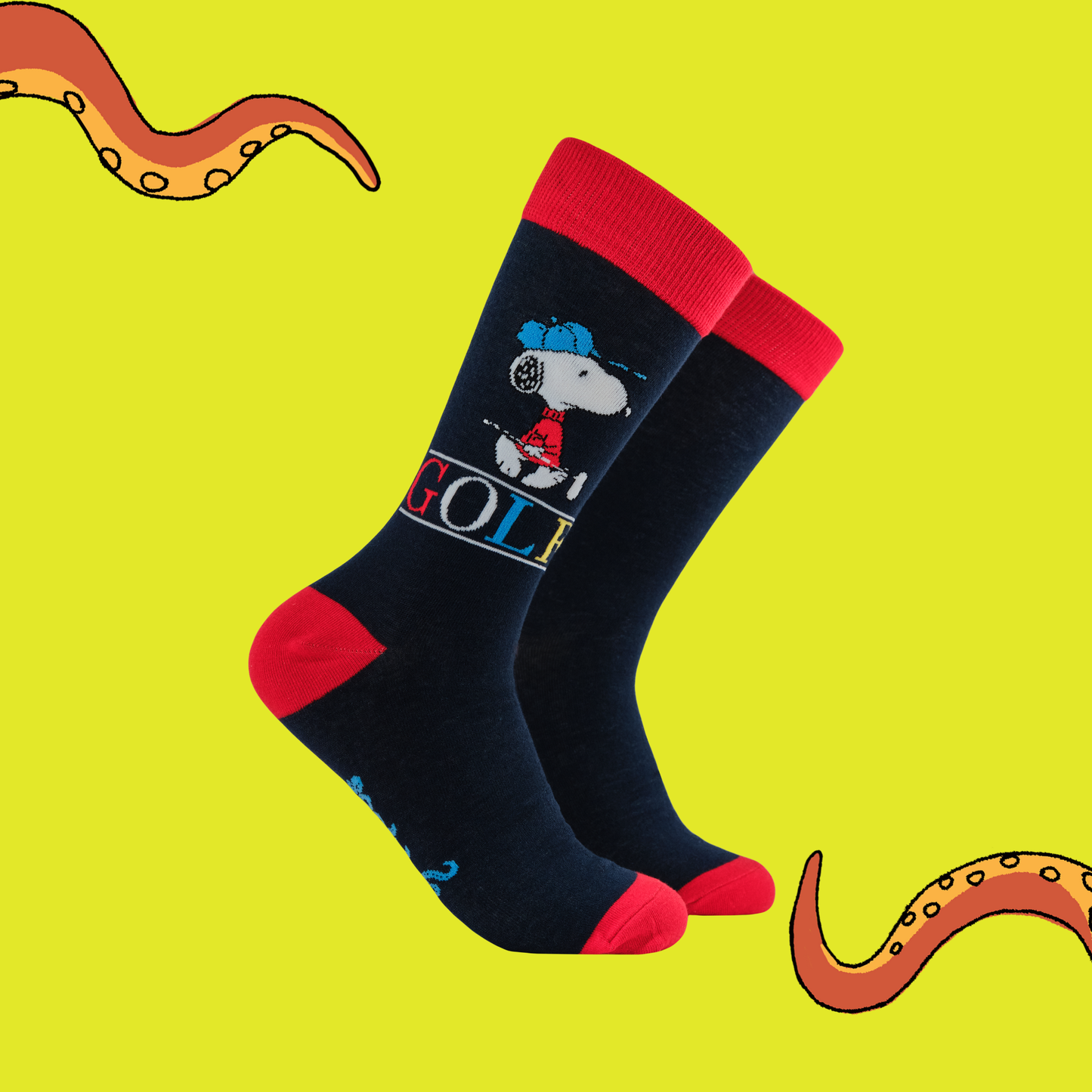 Golf Snoopy Peanuts Crew Socks