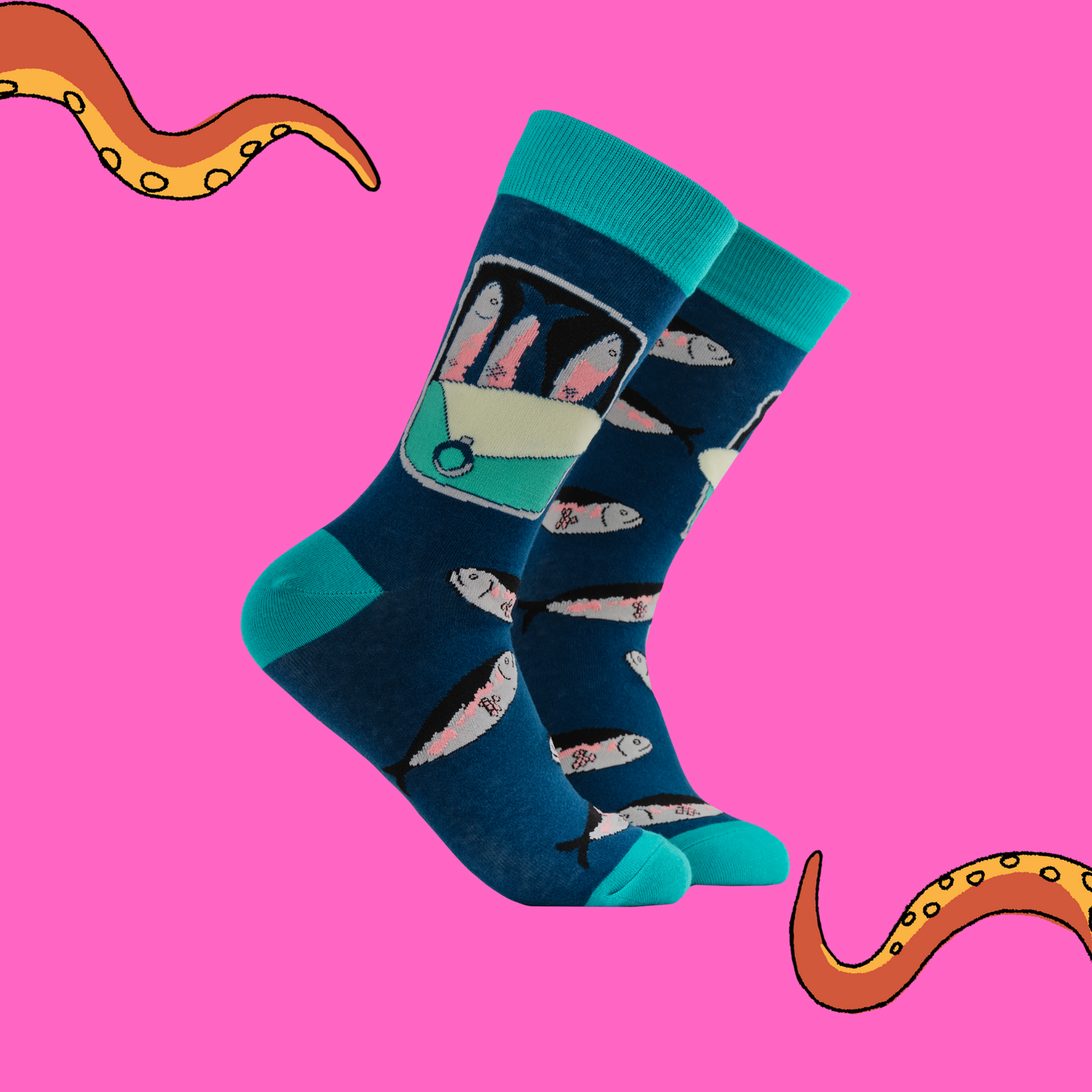 Partners in Brine Sardine Crew Socks