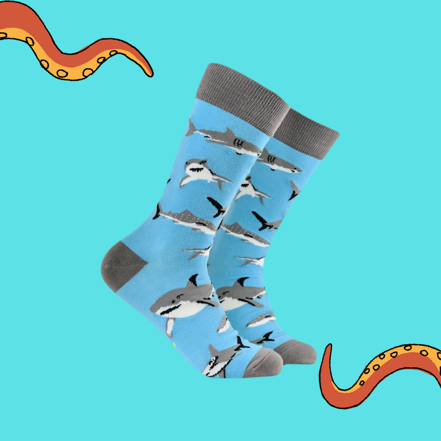 Shark Lover Bamboo Crew Socks