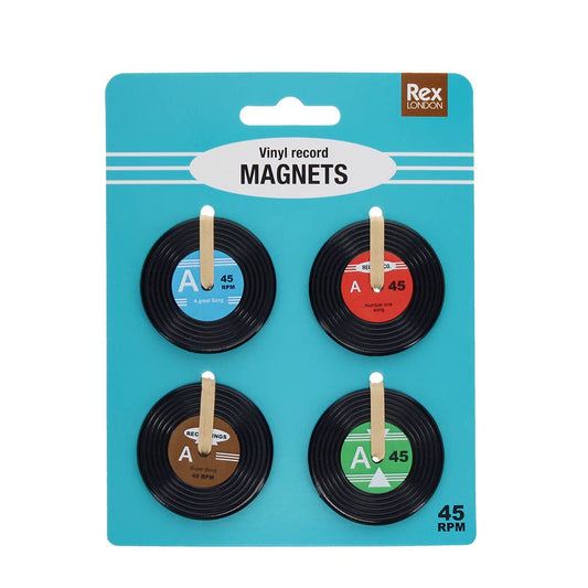Mini Vinyl Magnets Set of 4