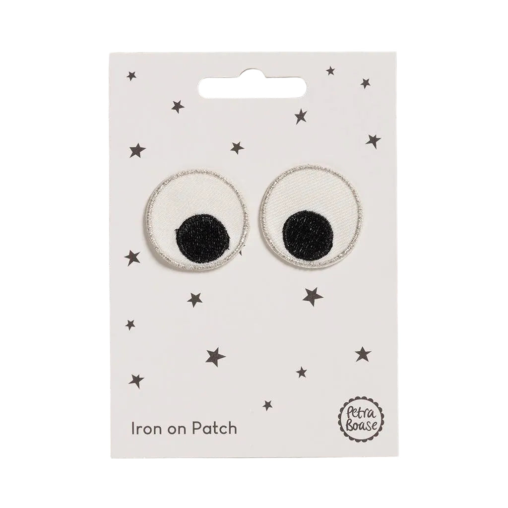 Googly Eyes Iron-On Embroidered Patches