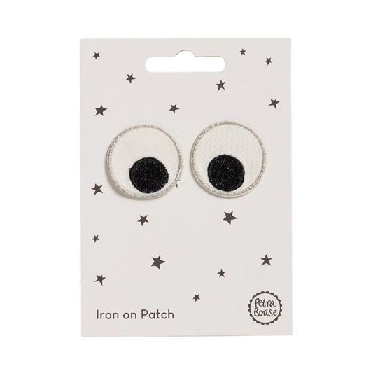 Googly Eyes Iron-On Embroidered Patches