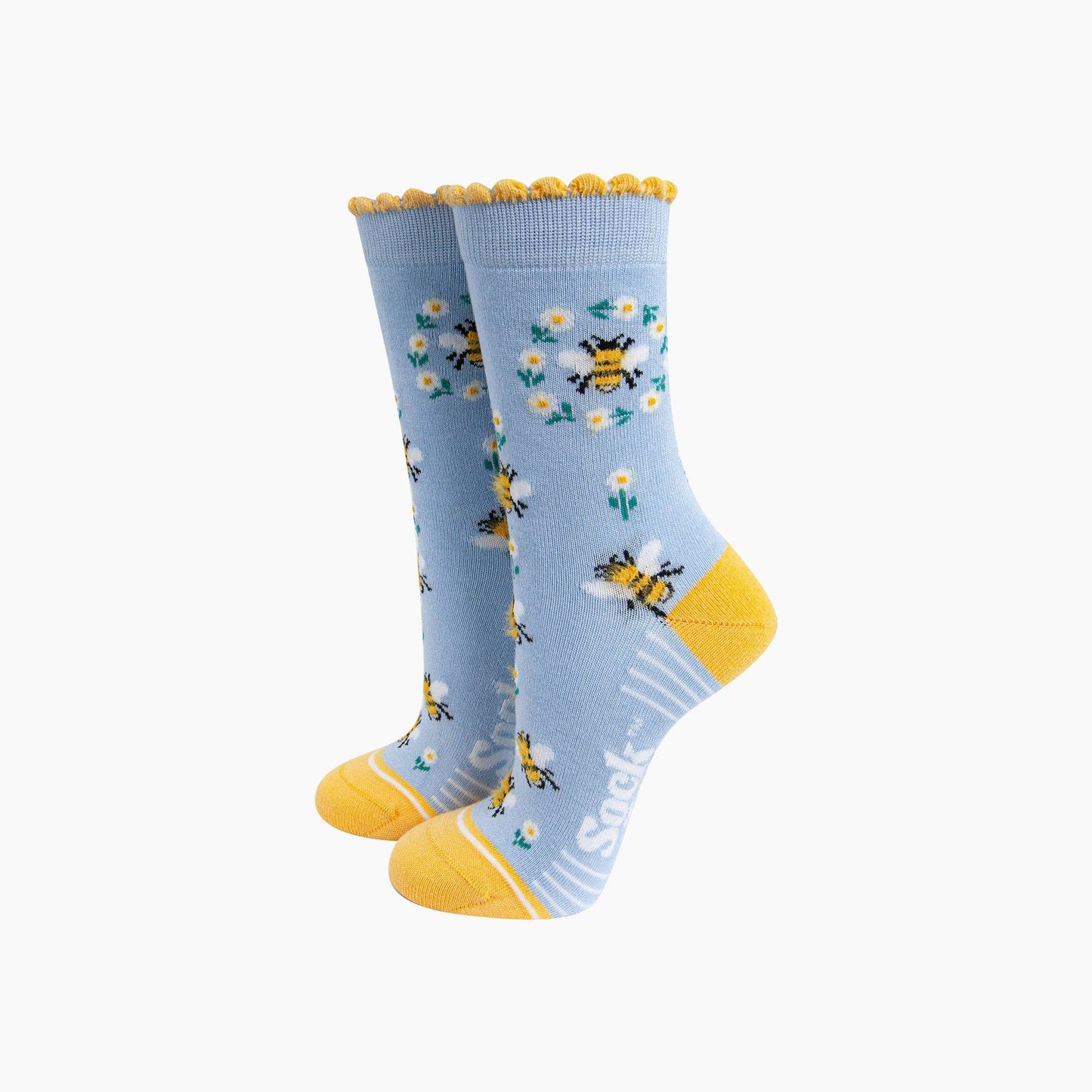 Bee Wreath Fluffy Bamboo Socks