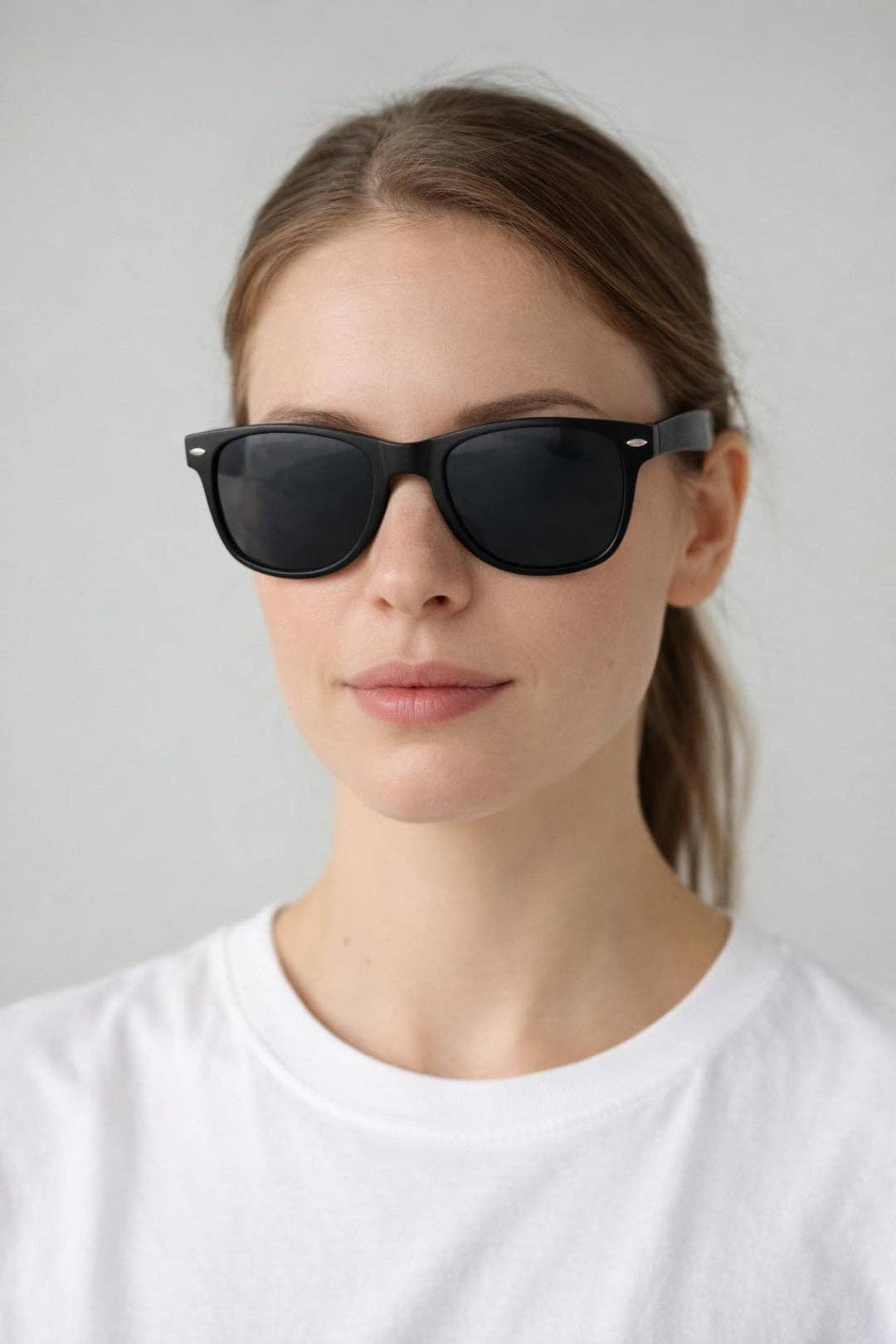 Classic Wayfarer Sunglasses in Matte Black