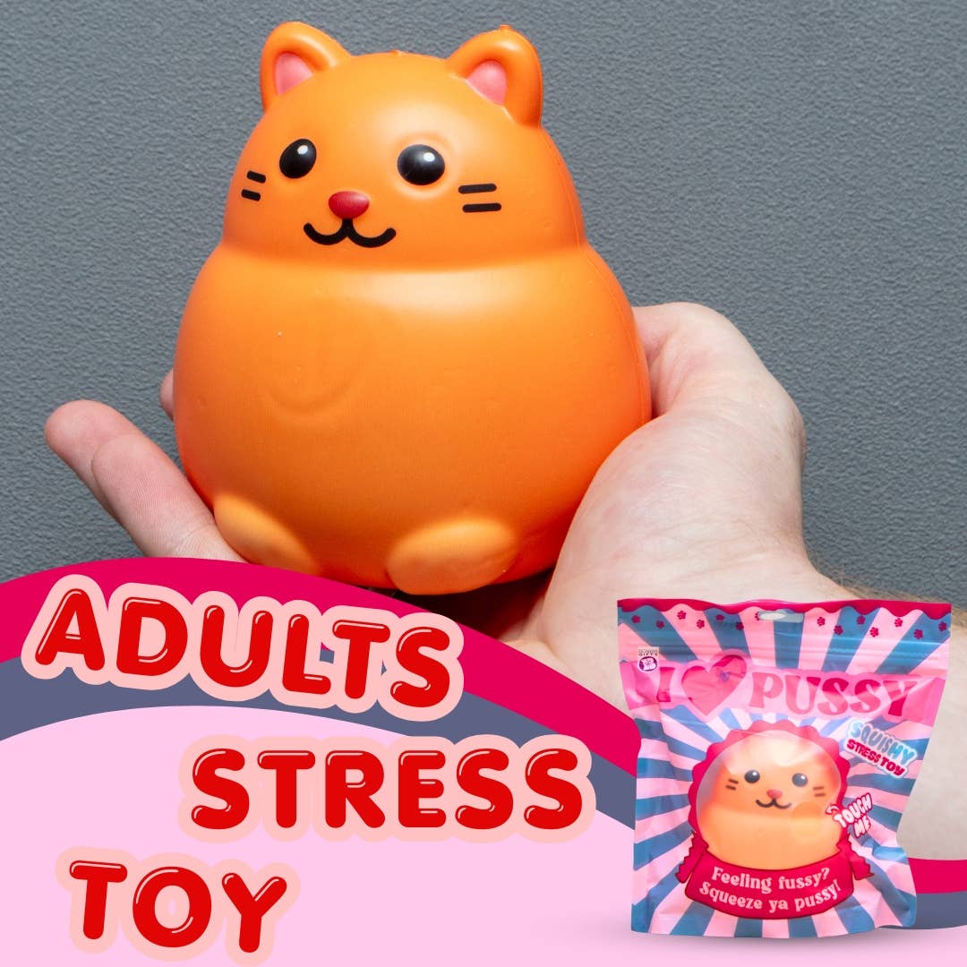 Squishy I Love Pussy Cat Stress Toy