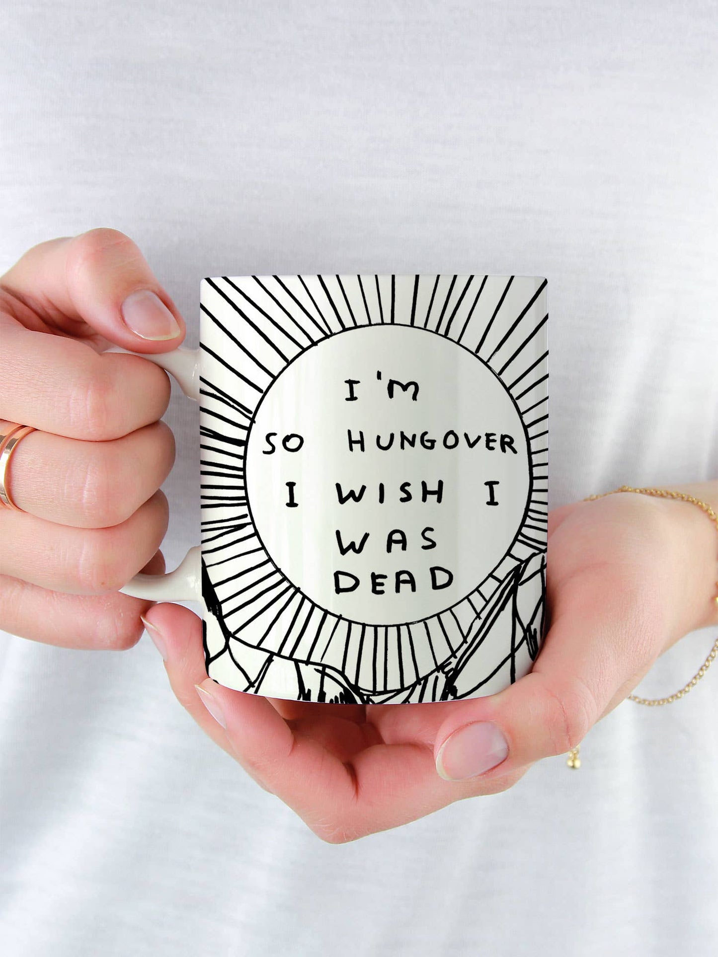 I'm So Hungover David Shrigley Mug