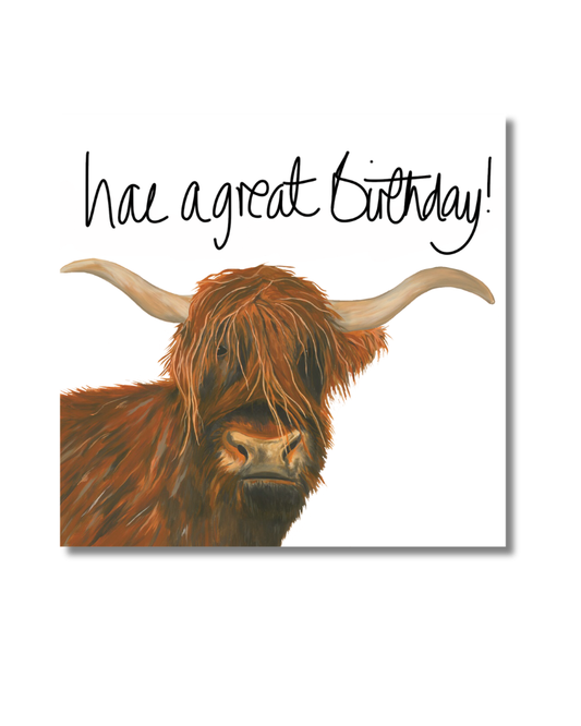 Highland Cow Great Birthday Card