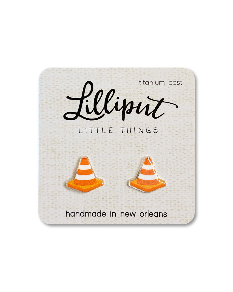 Traffic Cone Earrings