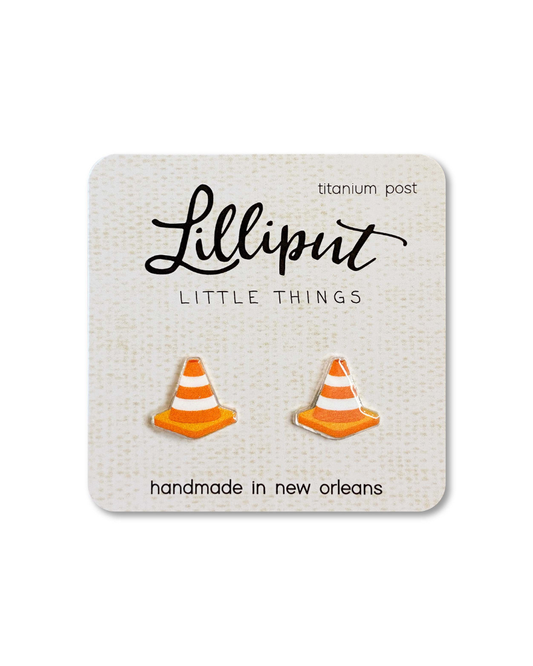 Traffic Cone Earrings