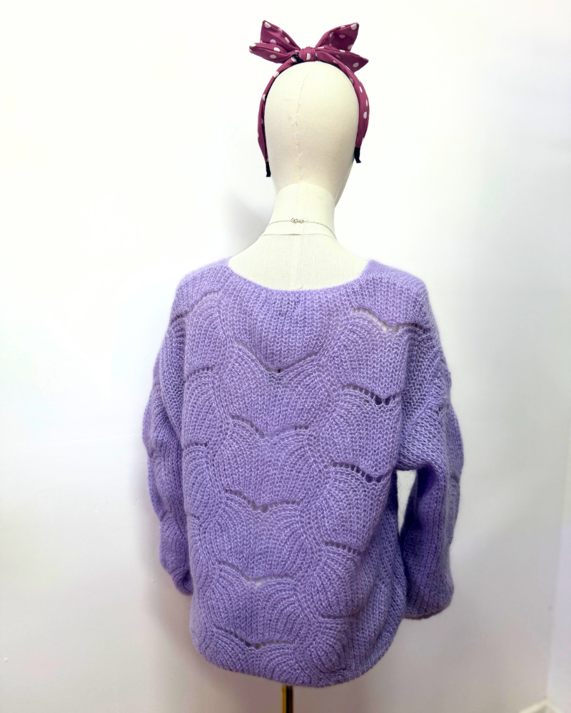 Pointelle Mohair Button Cardigan Assorted