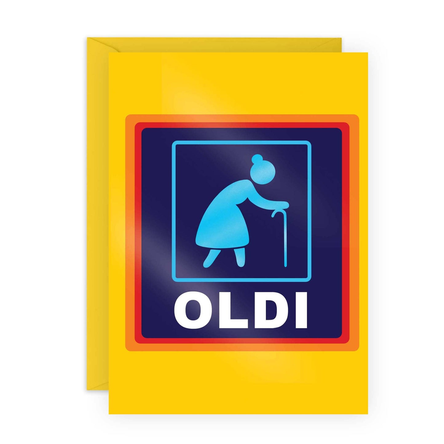 Oldi Woman Greeting Card