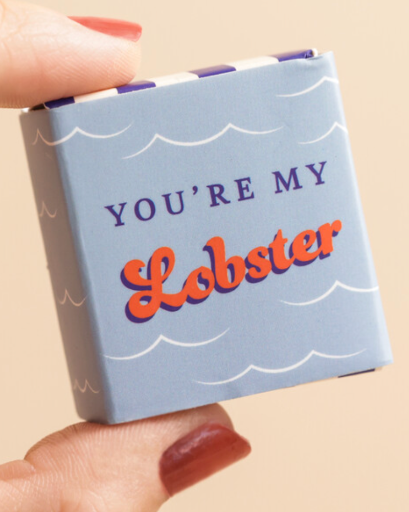You're My Lobster Tiny Ceramic Matchbox Token