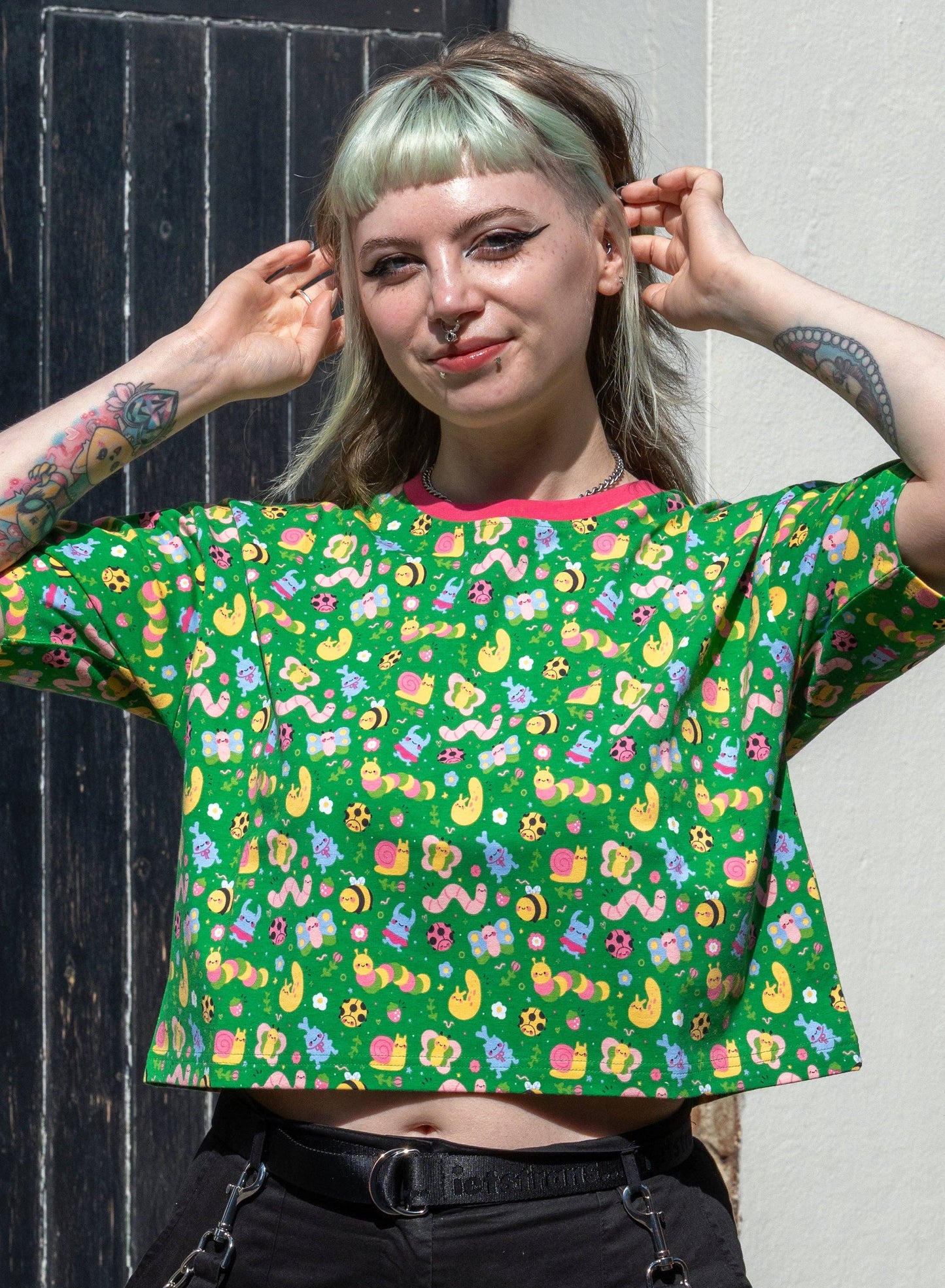 Bugs Cropped Boxy Tee by Rebel Romance x Dipstick Store