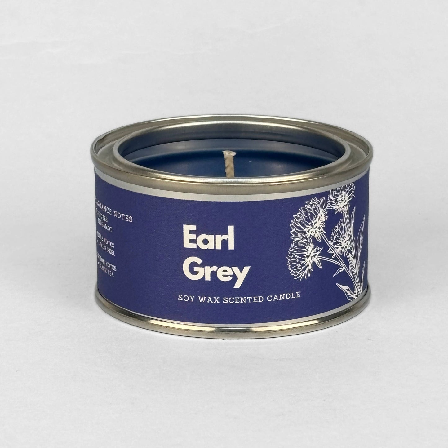 Earl Grey Paint Tin Candle