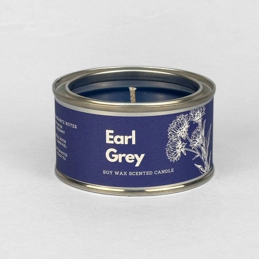 Earl Grey Paint Tin Candle