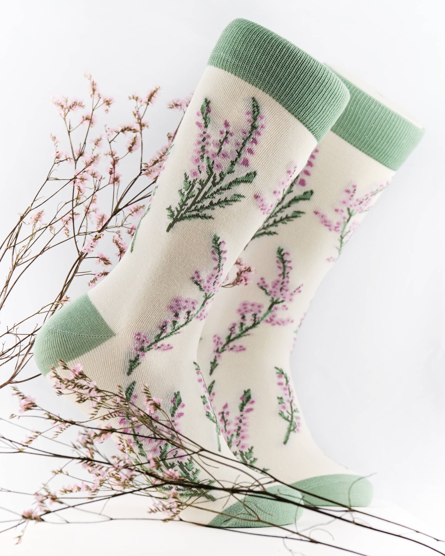 Heathers Floral Bamboo Crew Socks