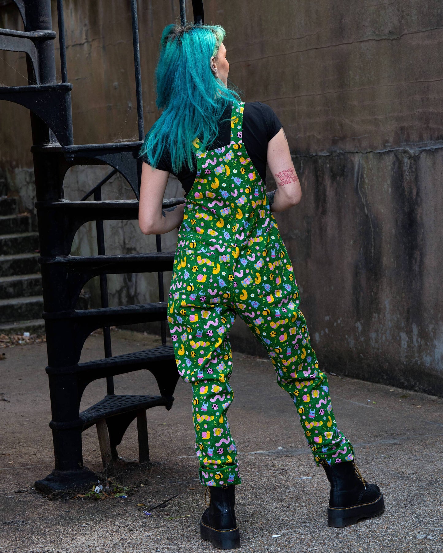 Bugs Stretch Dungarees by Rebel Romance x Dipstick Store
