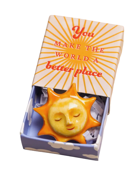 You Make The World A Better Place Tiny Ceramic Matchbox Token