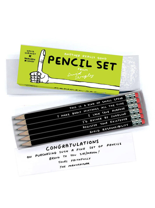 David Shrigley Pencil Box Set of 6