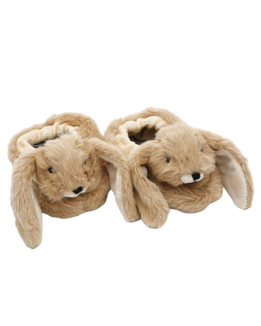 Bunny Baby Soft Slippers 0 to 6 Months in Brown